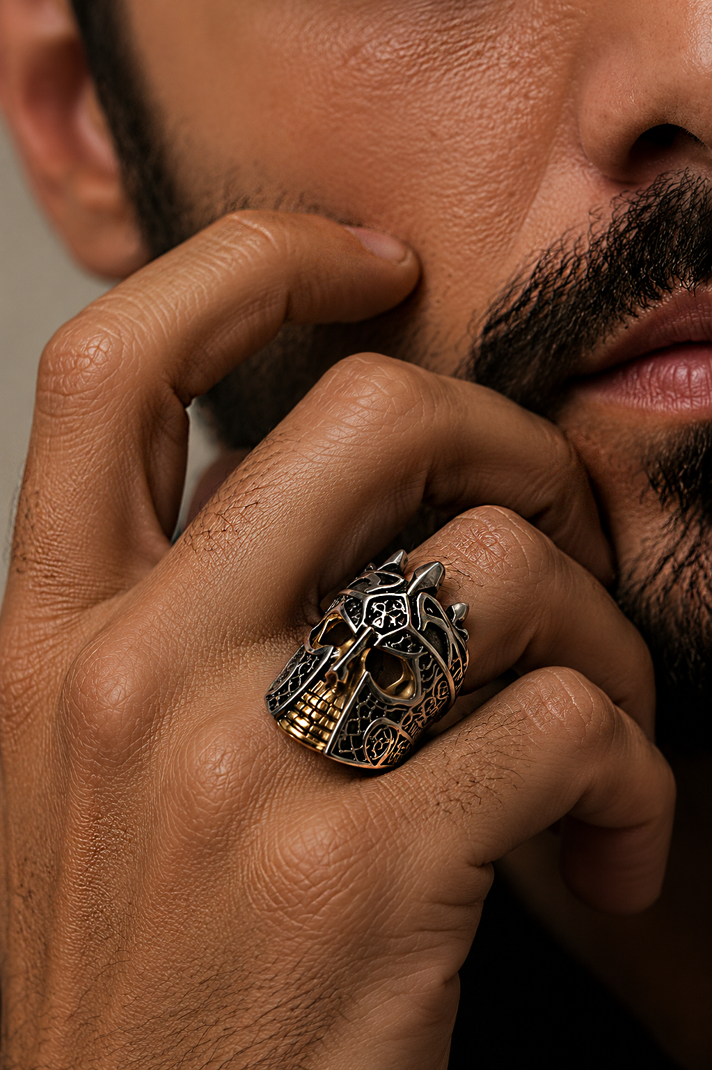 Anillo Mascara de Guerrero