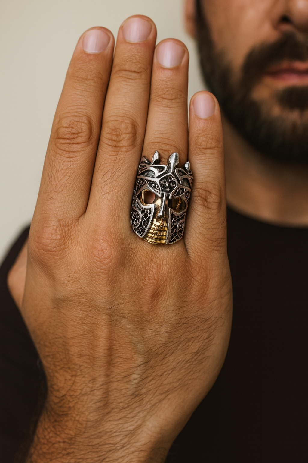 Anillo Mascara de Guerrero