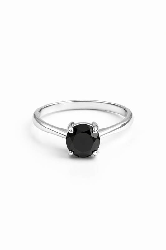 Anillo Circón Negro modelo Noctis