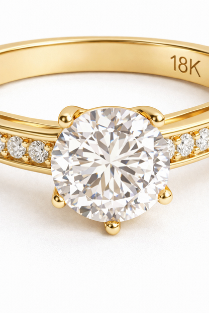 Anillo Oro 18K modelo Bela