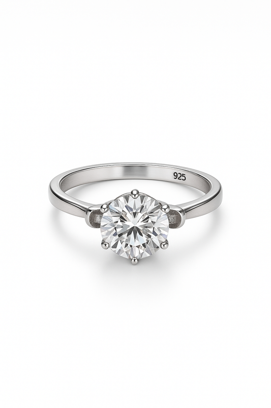 Anillo Solitario Modelo Elora