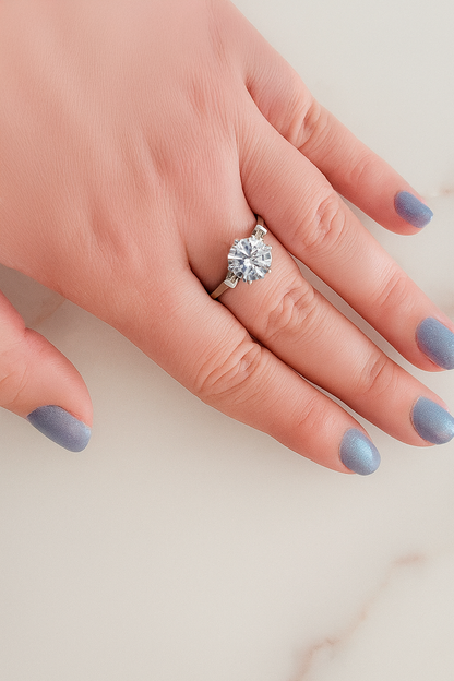 Anillo Solitario Modelo Elora