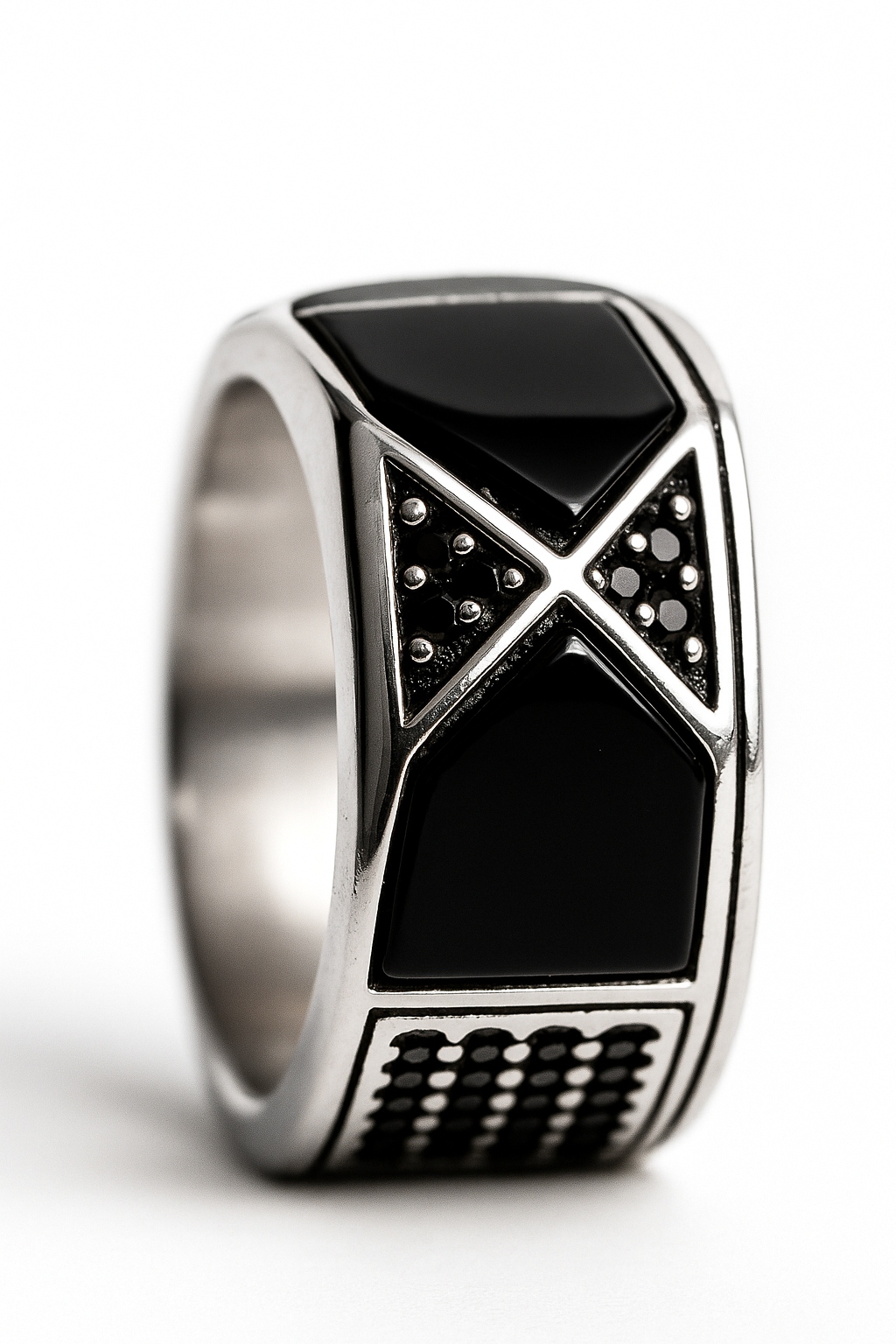 Anillo modelo Infinito de Ónix