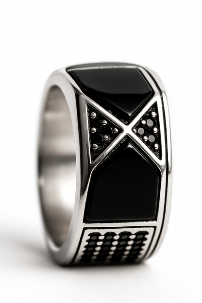 Anillo modelo Infinito de Ónix