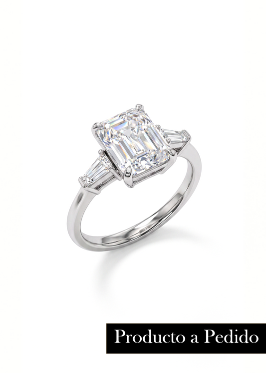 Anillo Oro Blanco y Brillantes modelo Jacinta