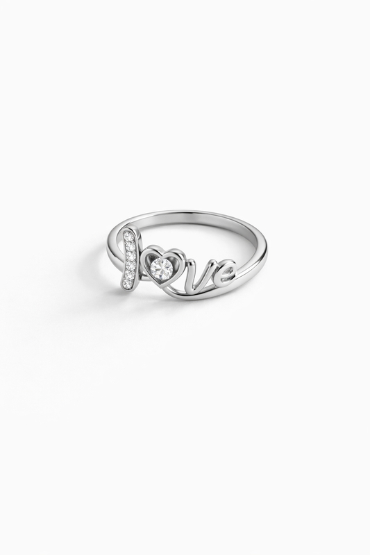 Anillo diseño corazón modelo Mía