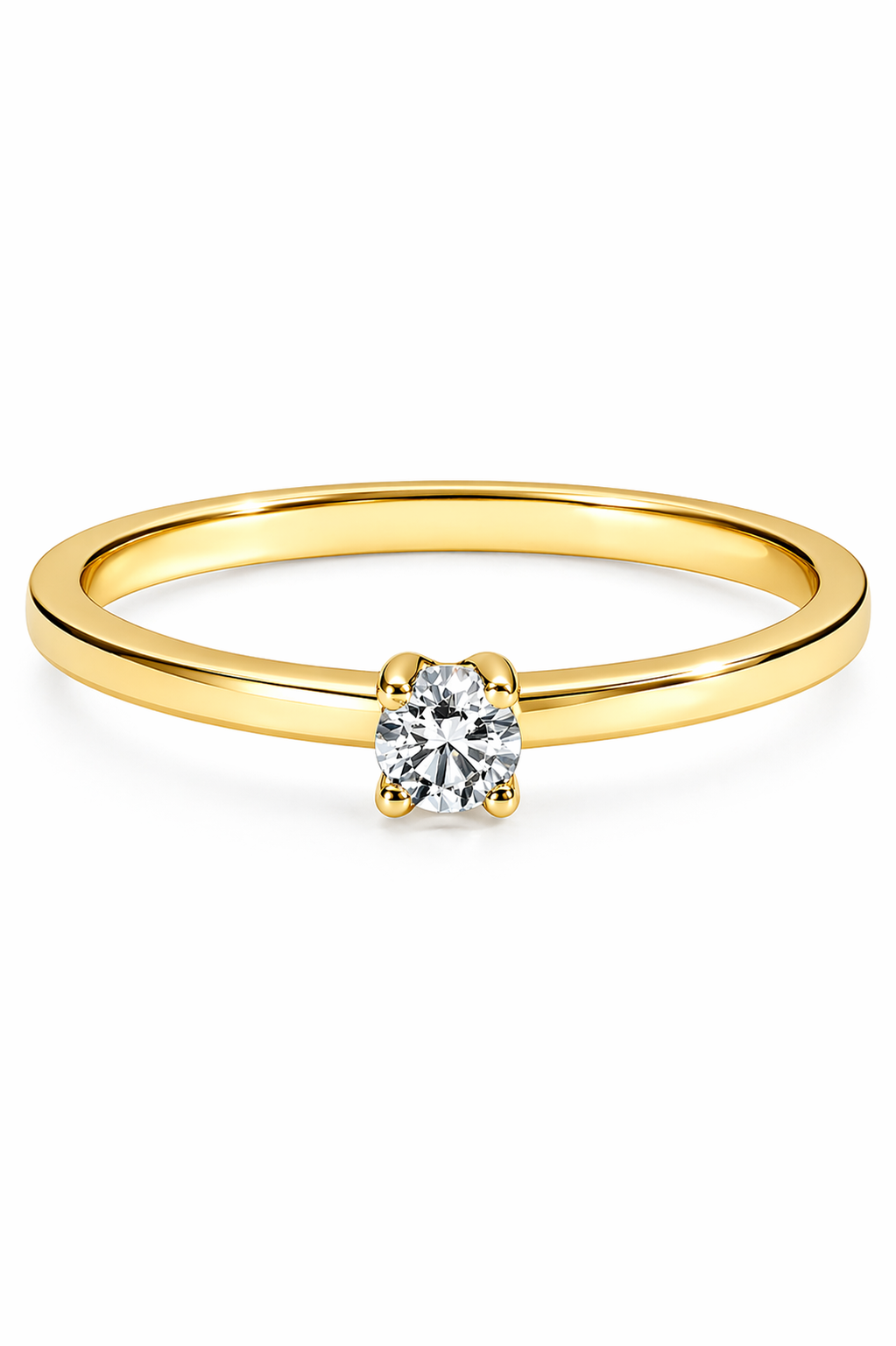 Anillo Solitario modelo Elara Oro 18k