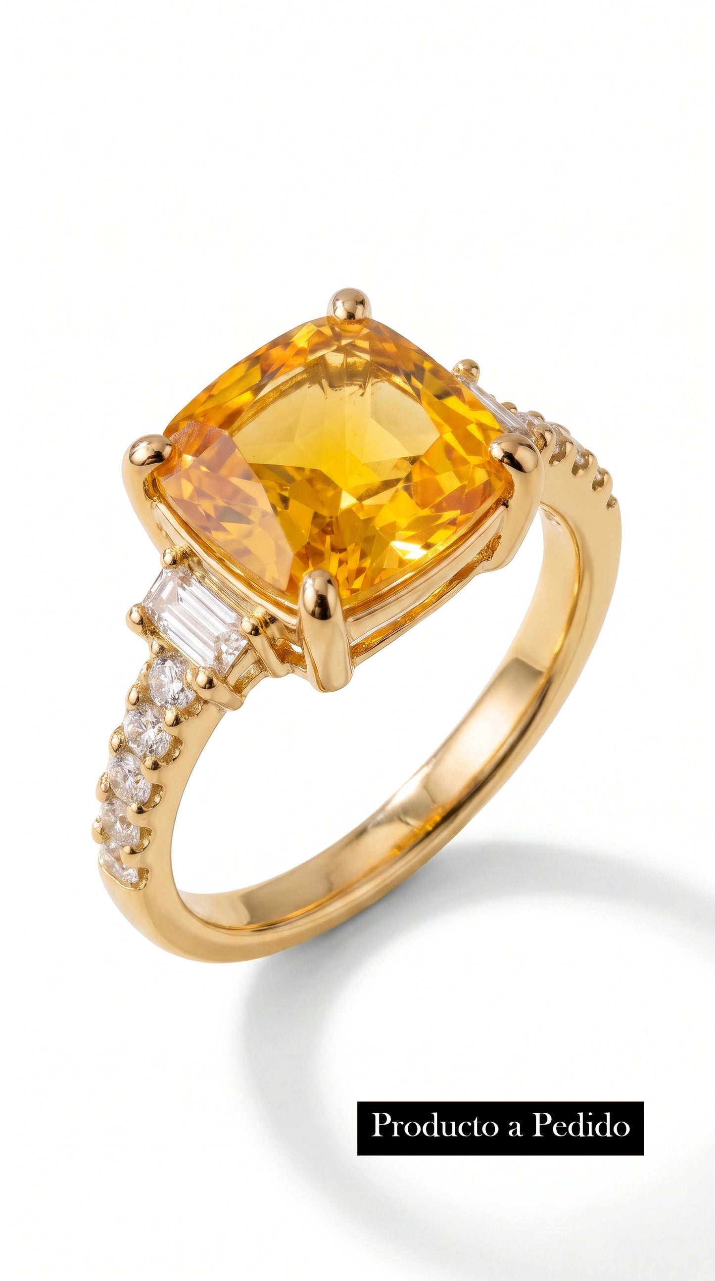 Anillo Amber · Citrino en Oro 18k