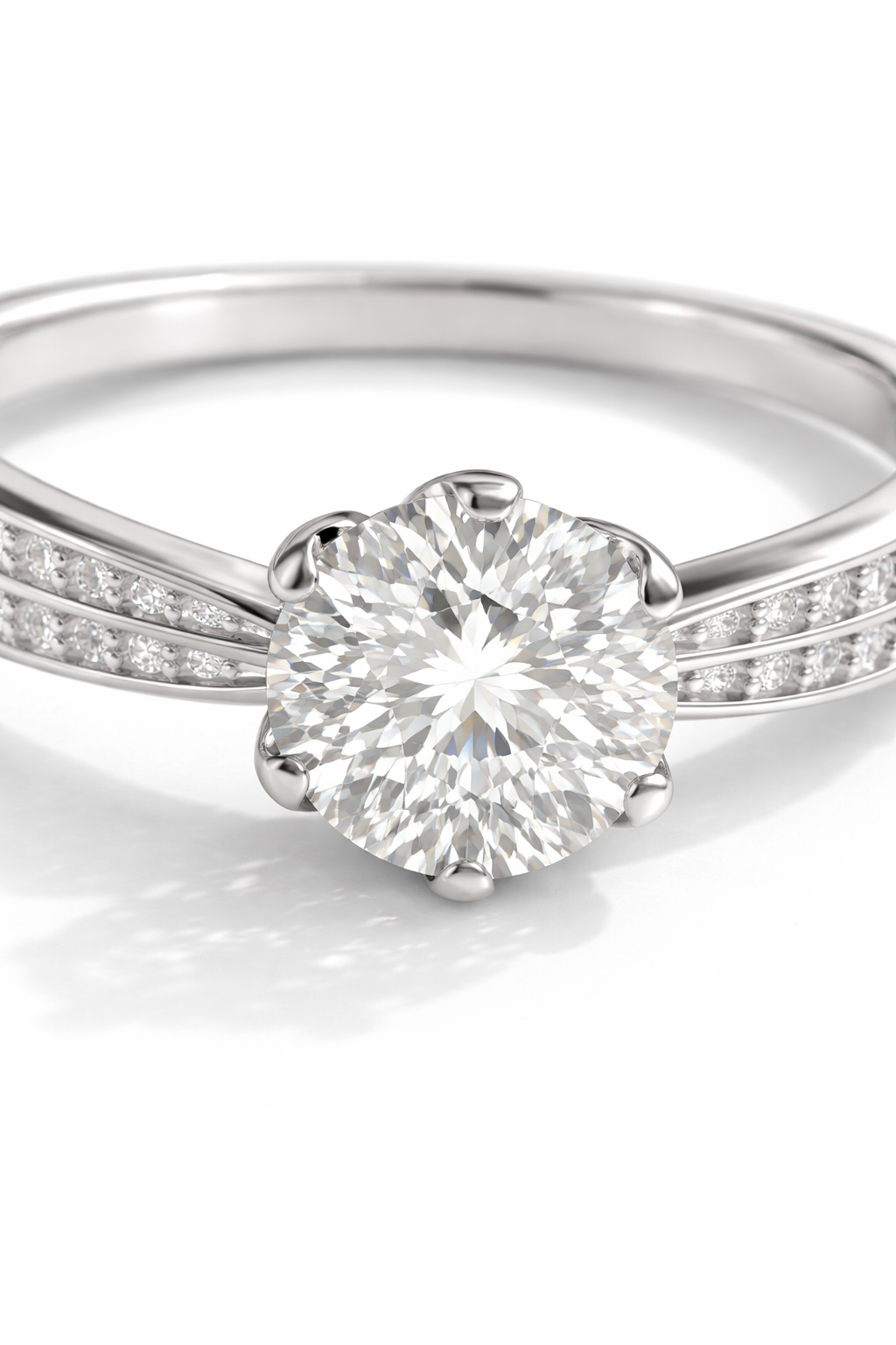 Anillo Circón Central modelo Althea