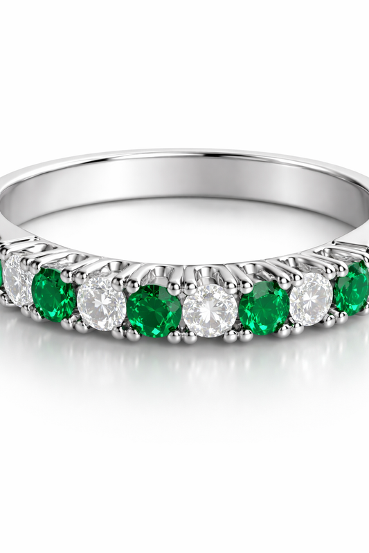 Anillo Oro Blanco 18k modelo Ivy