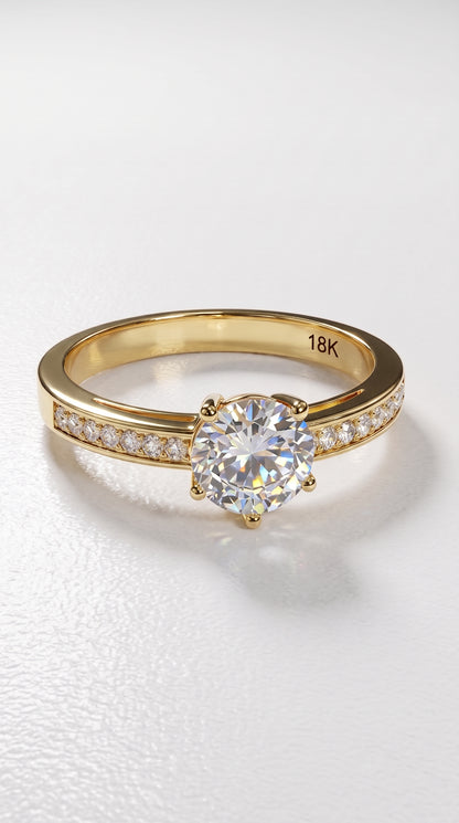 Anillo Oro 18K modelo Bela