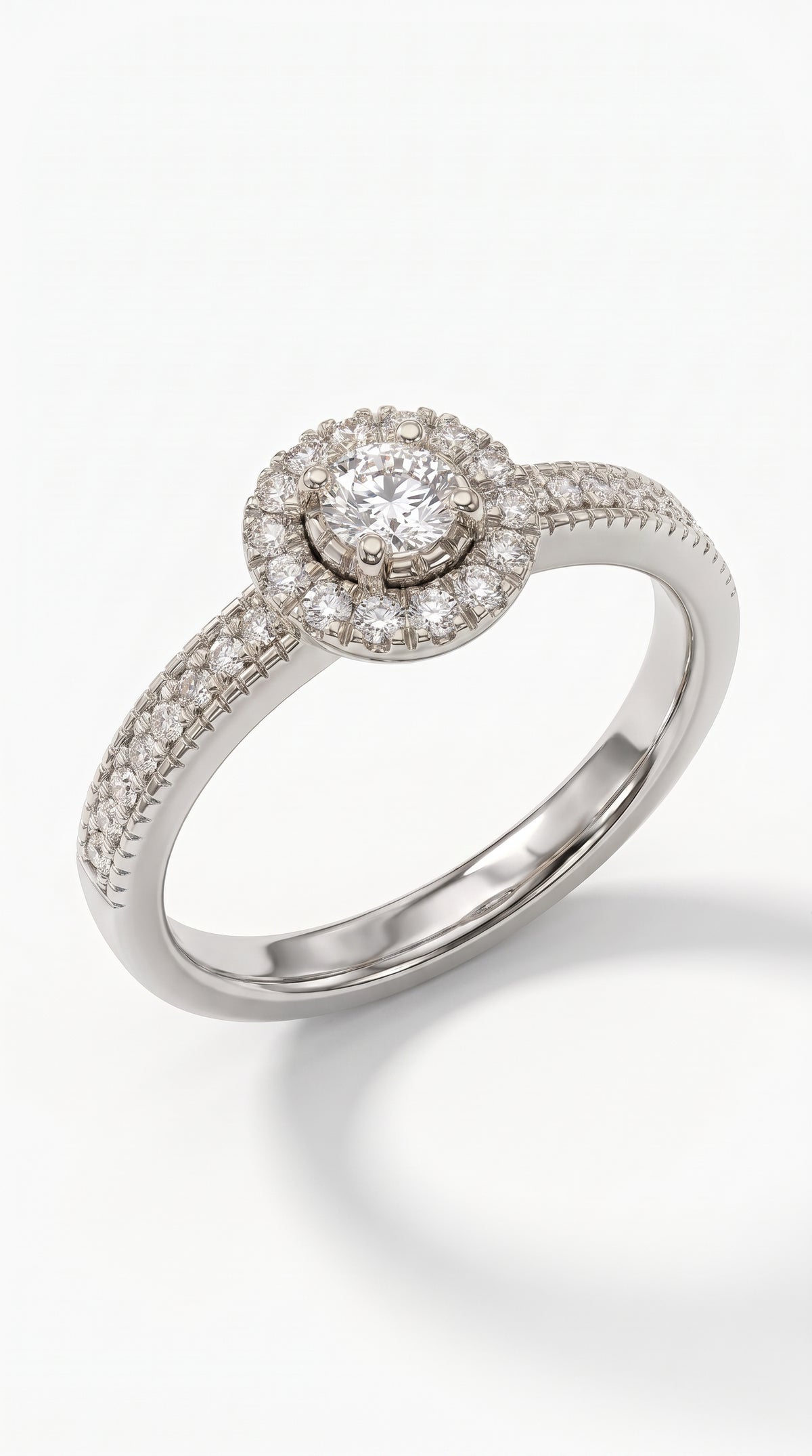 Anillo Halo modelo Seraphine Oro 18k