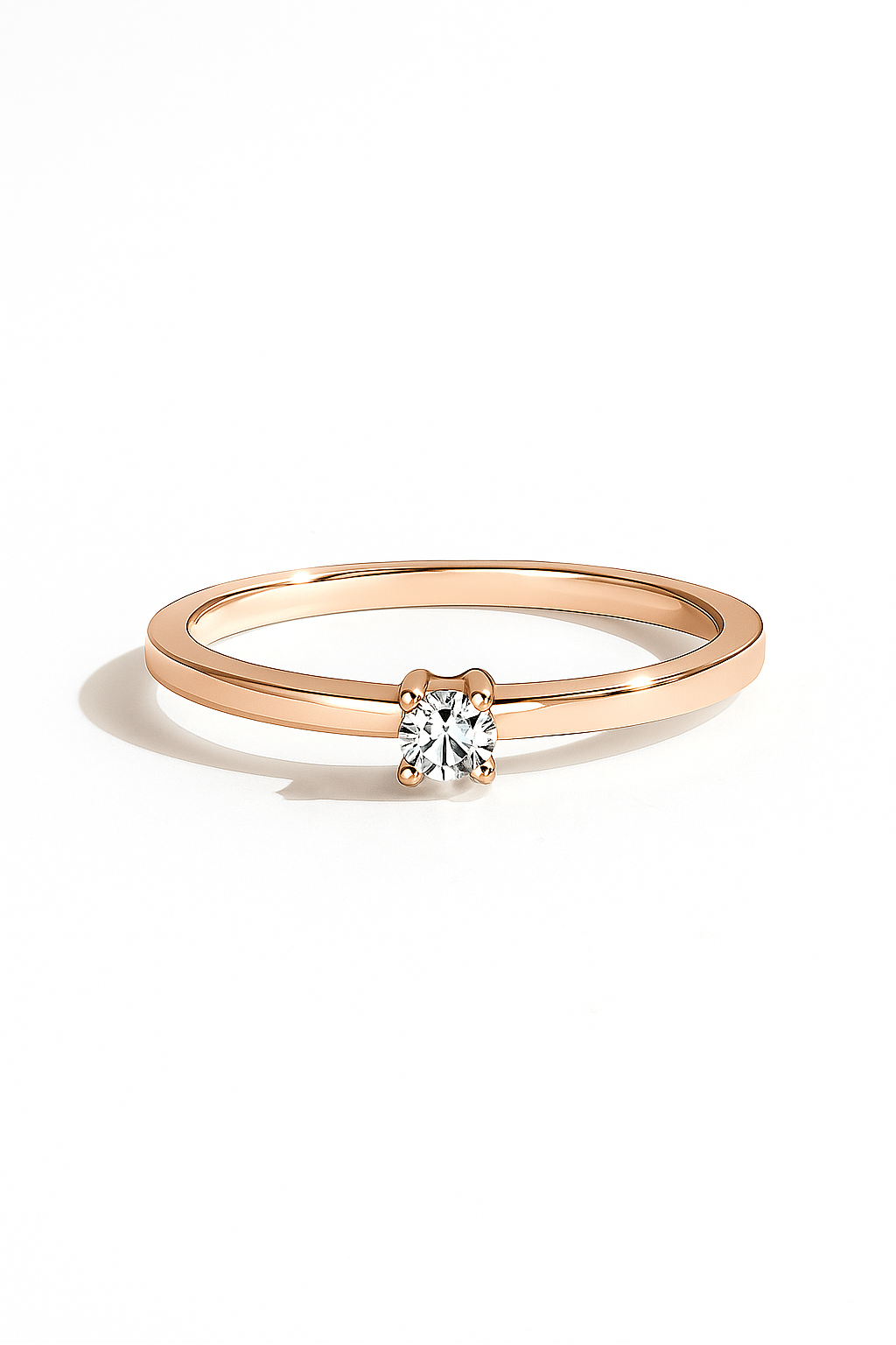 Anillo Solitario modelo Elara Oro 18k