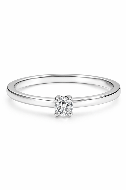 Anillo Solitario modelo Elara Oro 18k
