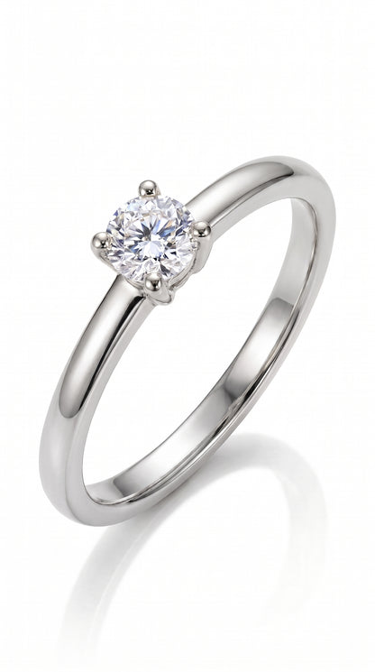 Anillo Solitario modelo Elara Oro 18k
