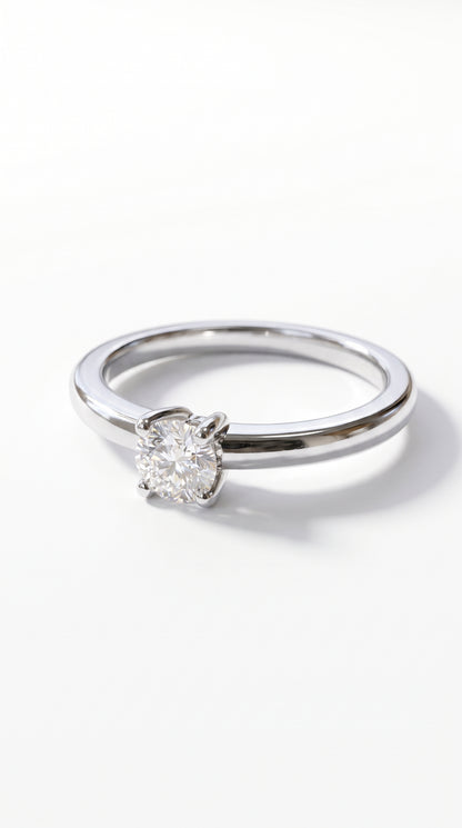 Anillo Solitario modelo Elara Oro 18k