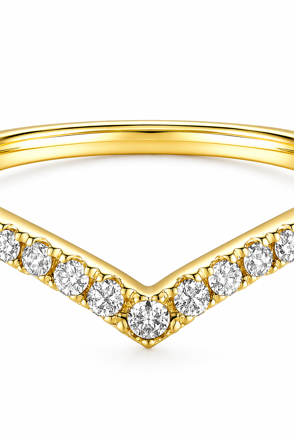 Anillo "V" modelo Valerie Oro 18k