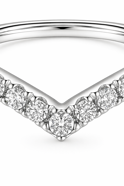 Anillo "V" modelo Valerie Oro 18k