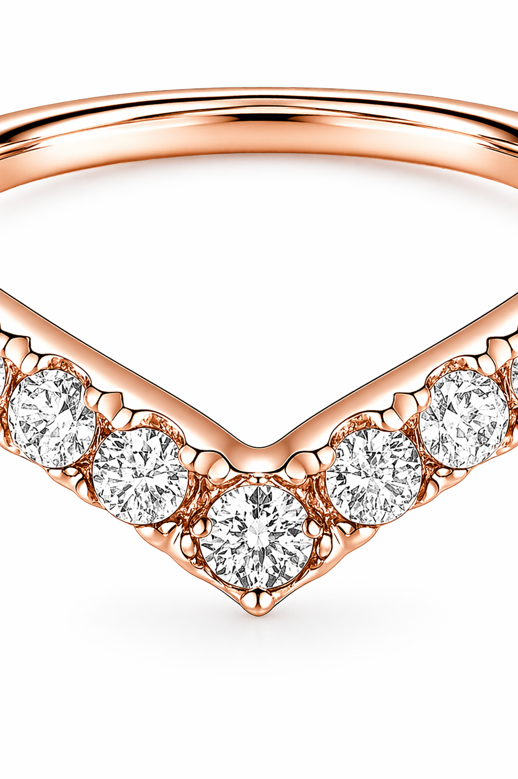 Anillo "V" modelo Valerie Oro 18k
