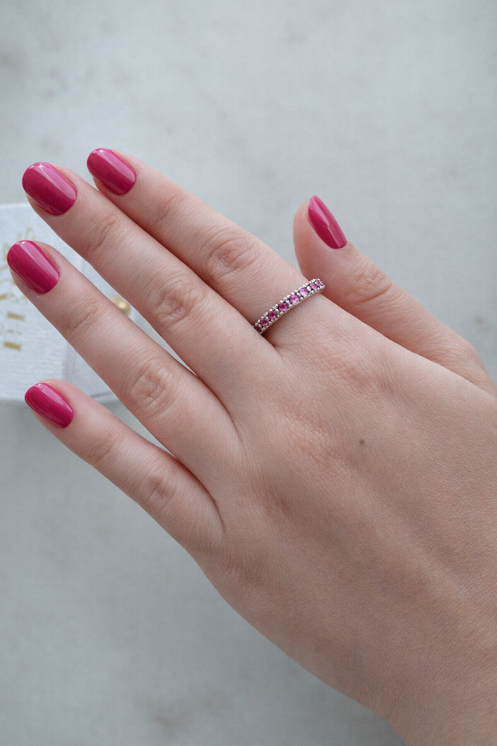 Anillo medio cintillo modelo Siena