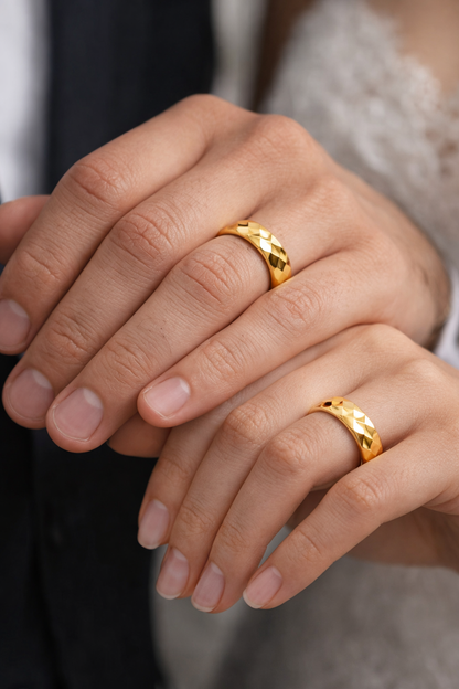 Argollas modelo Helios Oro 18k