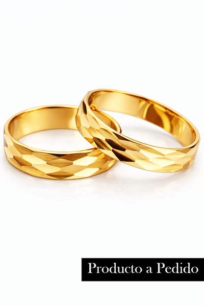 Argollas modelo Helios Oro 18k