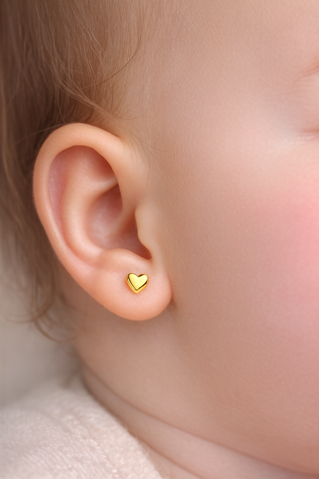 Aros corazón 2 mm en oro 18K modelo Numa