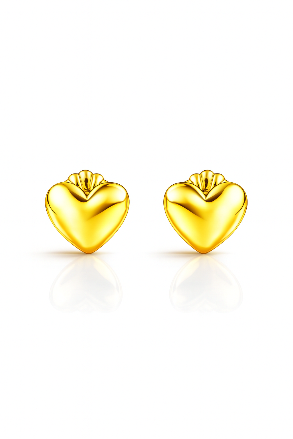Aros corazón 2 mm en oro 18K modelo Numa