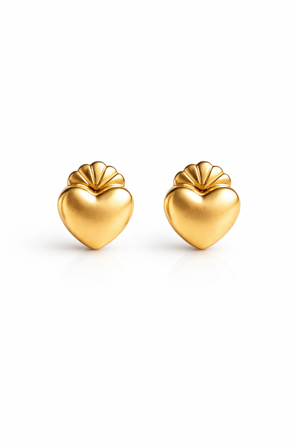 Aros corazón 2 mm en oro 18K modelo Numa