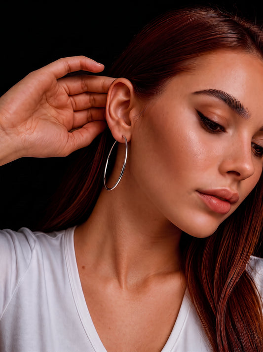 Aros de Argolla 40 mm modelo Naia