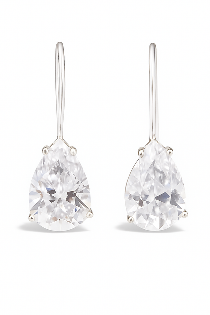 Aros con Circón de lágrima modelo Aveline