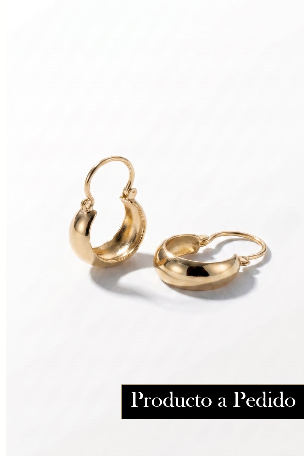 Aros Bote #1 Oro 18K modelo Cristina