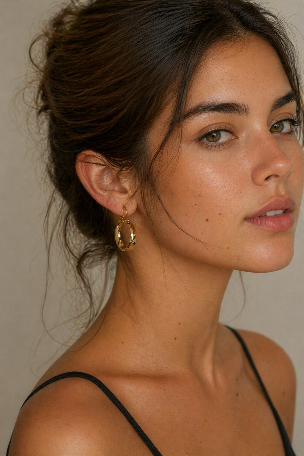Aros Bote Oro 18k N°5 modelo Elena