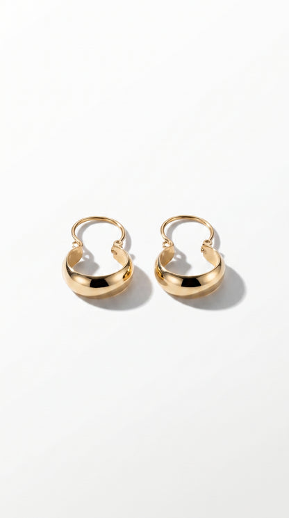 Aros Bote #1 Oro 18K modelo Cristina