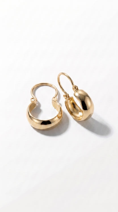 Aros Bote #1 Oro 18K modelo Cristina