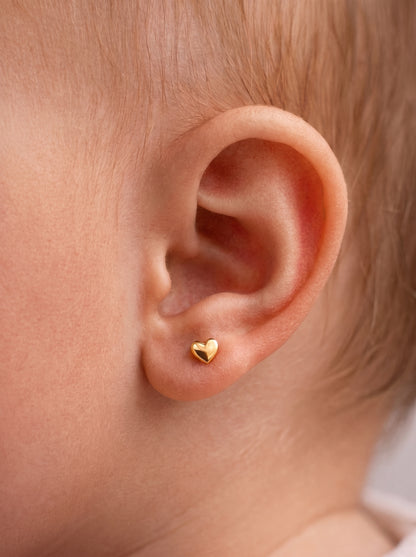 Aros corazón 18k modelo Numa