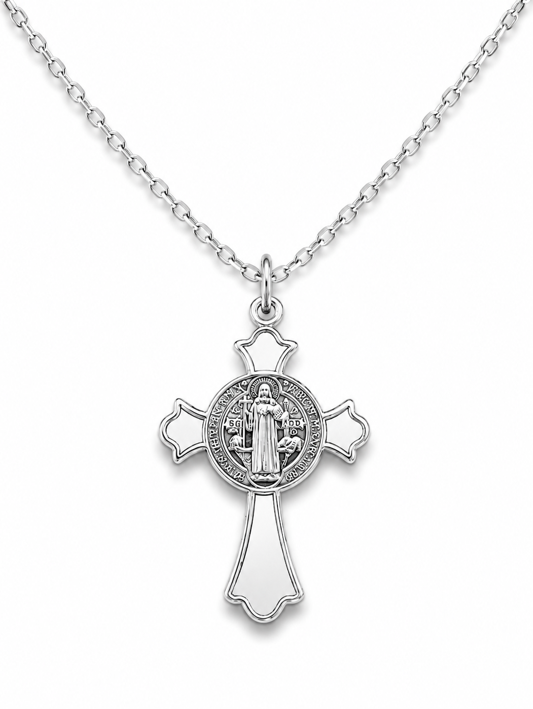 Colgante Cruz de Cristo y San Benito
