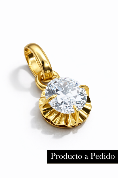 Colgante Chaton Oro 18k Modelo Seren
