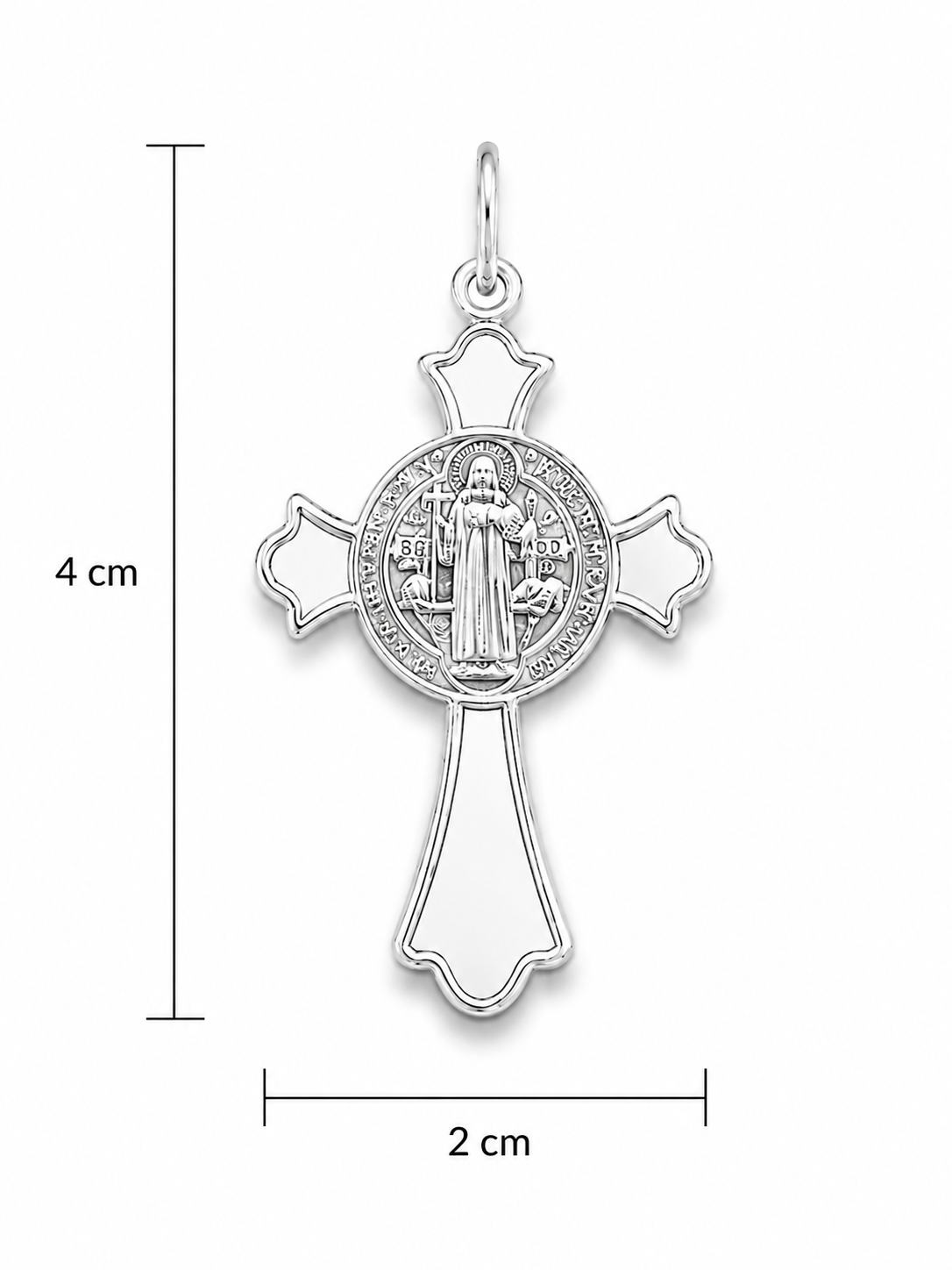 Colgante Cruz de Cristo y San Benito