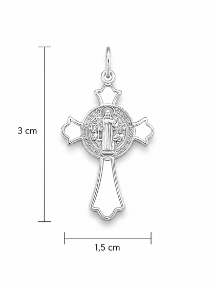Colgante Cruz de Cristo y San Benito