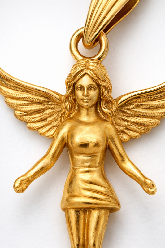 Colgante Hada en Oro 18k