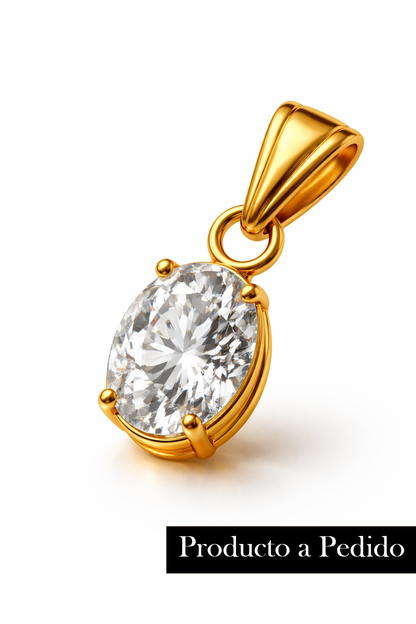 Colgante con Circón modelo Ignis de Oro 18k