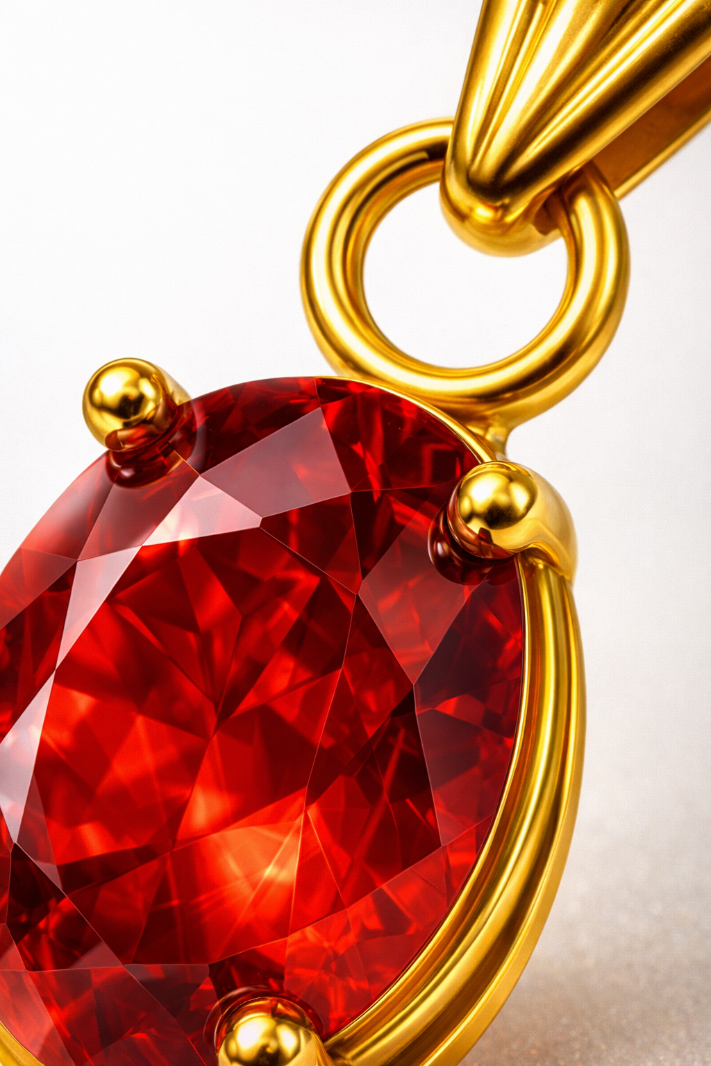 Colgante con Circón modelo Ignis de Oro 18k