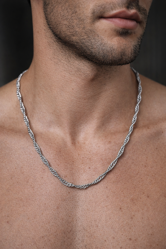 Gargantilla Plata 50 cms modelo Nero