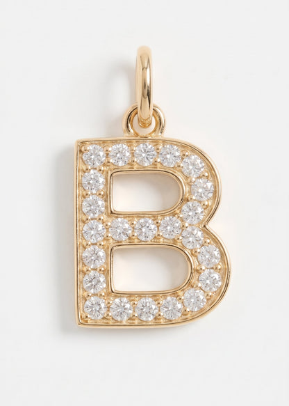 Letras Iniciales con circones-  Oro 18k