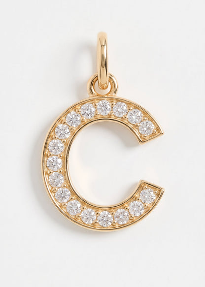 Letras Iniciales con circones-  Oro 18k