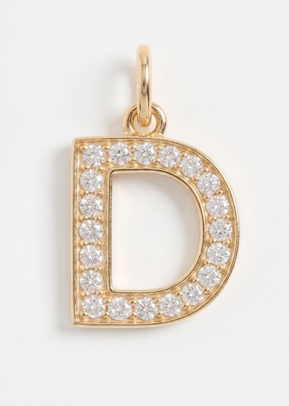 Letras Iniciales con circones-  Oro 18k