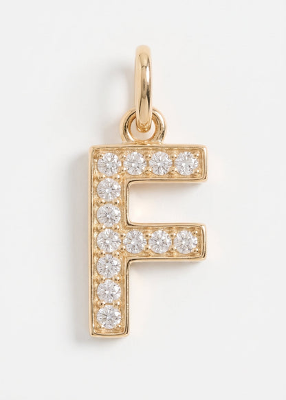 Letras Iniciales con circones-  Oro 18k