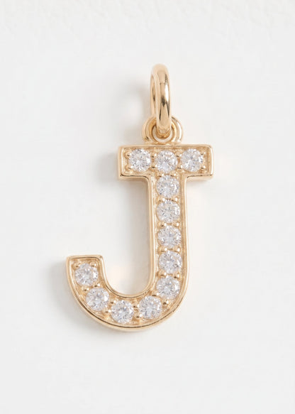 Letras Iniciales con circones-  Oro 18k