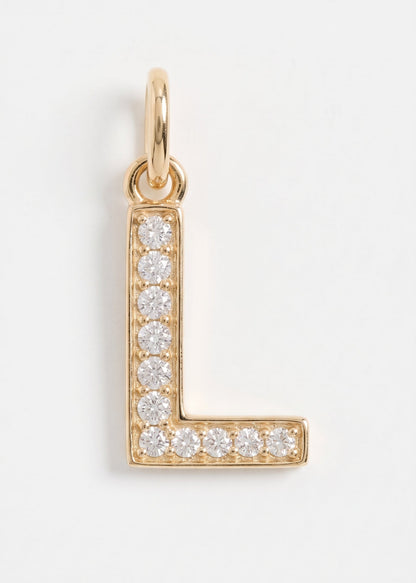 Letras Iniciales con circones-  Oro 18k
